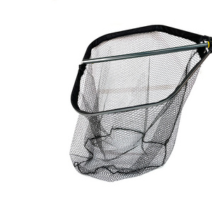 China Wholesale Cheap Folding Fishing Tackles Aluminum Alloy Super Strong Large Fish Landing Net