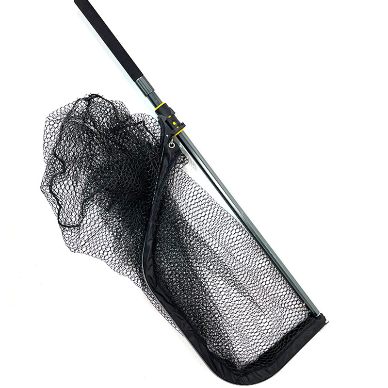 China Wholesale Cheap Folding Fishing Tackles Aluminum Alloy Super Strong Large Fish Landing Net