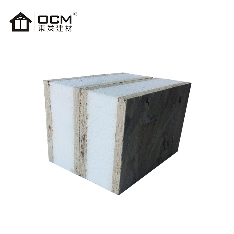 Prefabricated House Building Lightweight Precast Concrete OSB PIR Sandwich Wall Panels