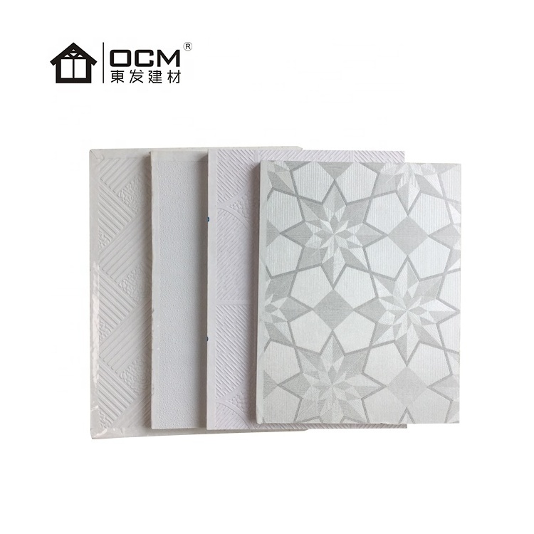 Project Use Insulation PVC Decorative Laminated Suspended Gypsum Wall Board Ceiling Tiles