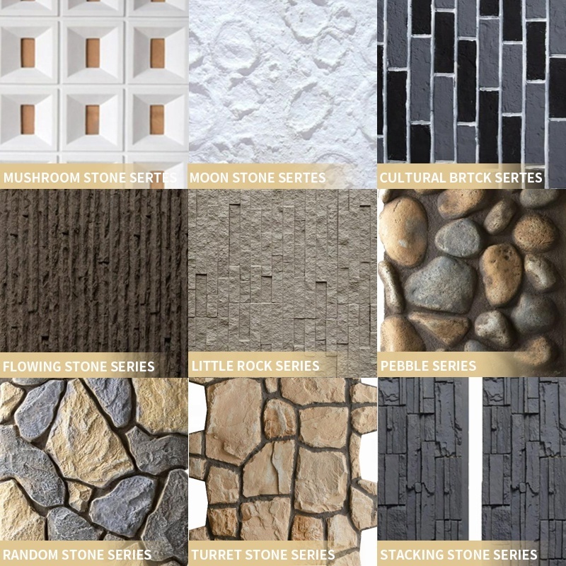 Faux Stone Wall Panel Outdoor Decorative Exterior Faux Brick Wall Panels