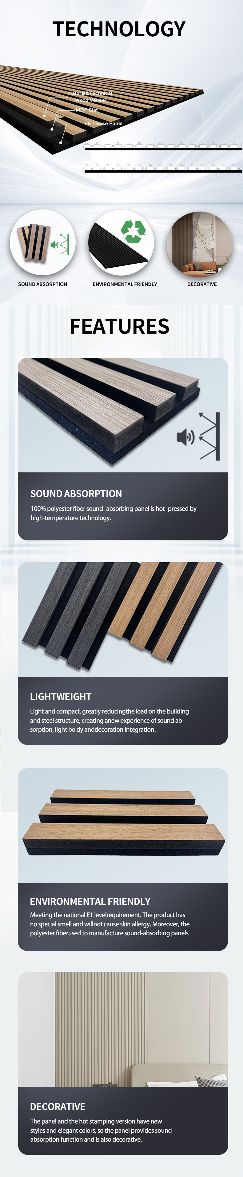 Fireproof Soundproof 3D Acoustic Diffuser Wall Panel Sound MDF Acoustic Panels Akupanel Acoustic Panel Wooden