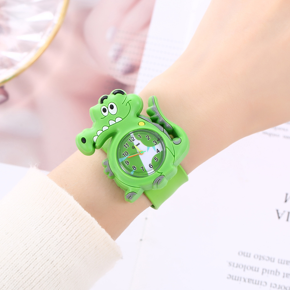 New Factory Children's Watches Cute Cartoon Crocodile Pretty Quartz Kids Watch Latest Toys Boys Girls Pat watches