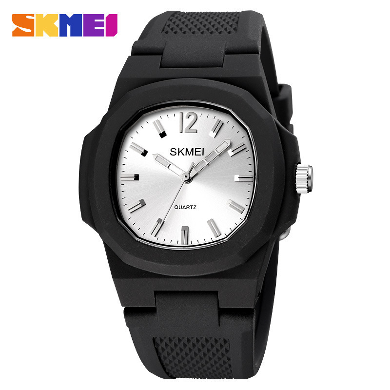 SKMEI Sports Fashion Creative Hexagon Student Quartz Watch 1717 Silicone Watch