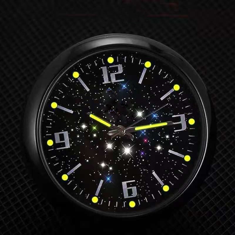 Dashboard Luminous Car Clock Mini Watch Air Vent Clip Mini Decorative Time Display Clock 40mm 2 In 1 Quartz Watch for car