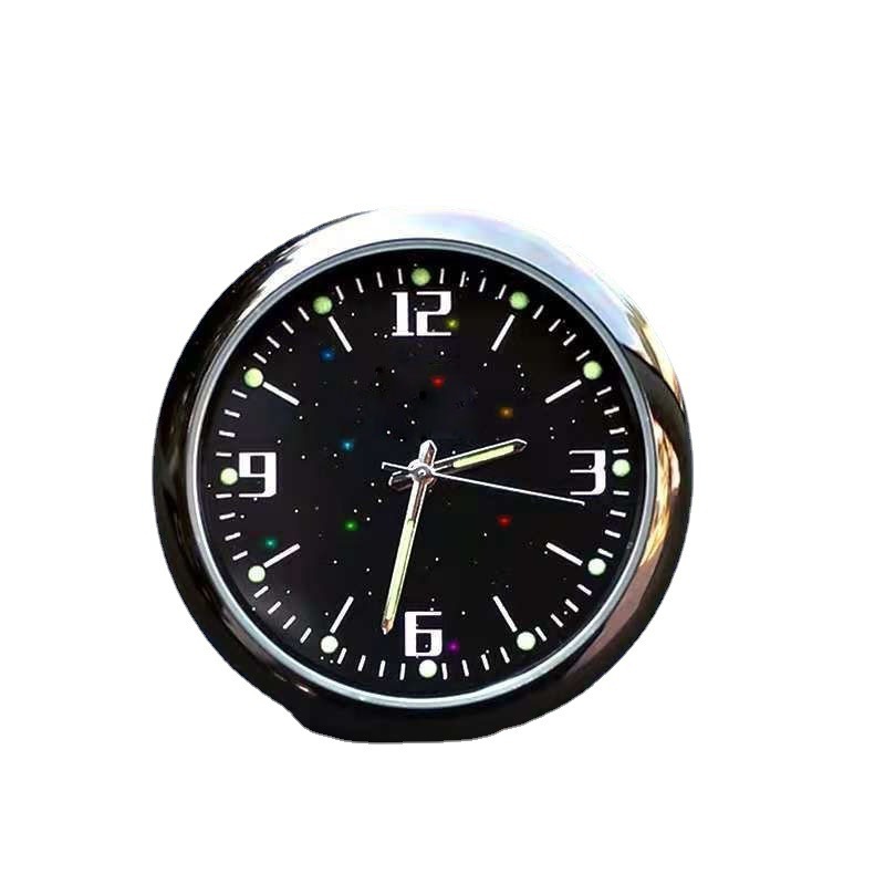 Dashboard Luminous Car Clock Mini Watch Air Vent Clip Mini Decorative Time Display Clock 40mm 2 In 1 Quartz Watch for car