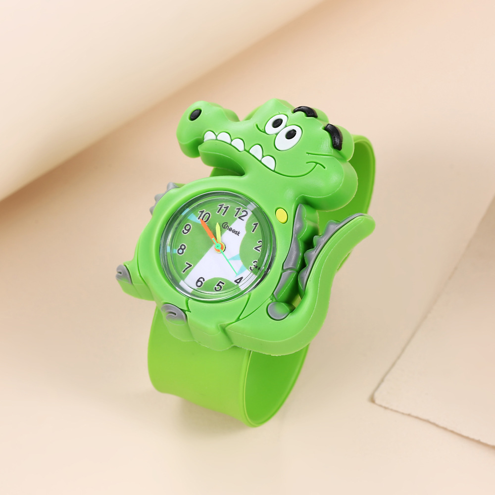 New Factory Children's Watches Cute Cartoon Crocodile Pretty Quartz Kids Watch Latest Toys Boys Girls Pat watches