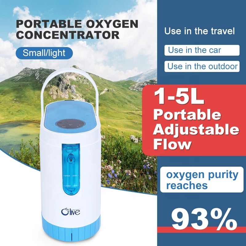 Mini Portable Oxygen-concentrator 5l Concentrador De Oxigeno Portatil Home Travel Oxygene Concentrator Machine with Battery