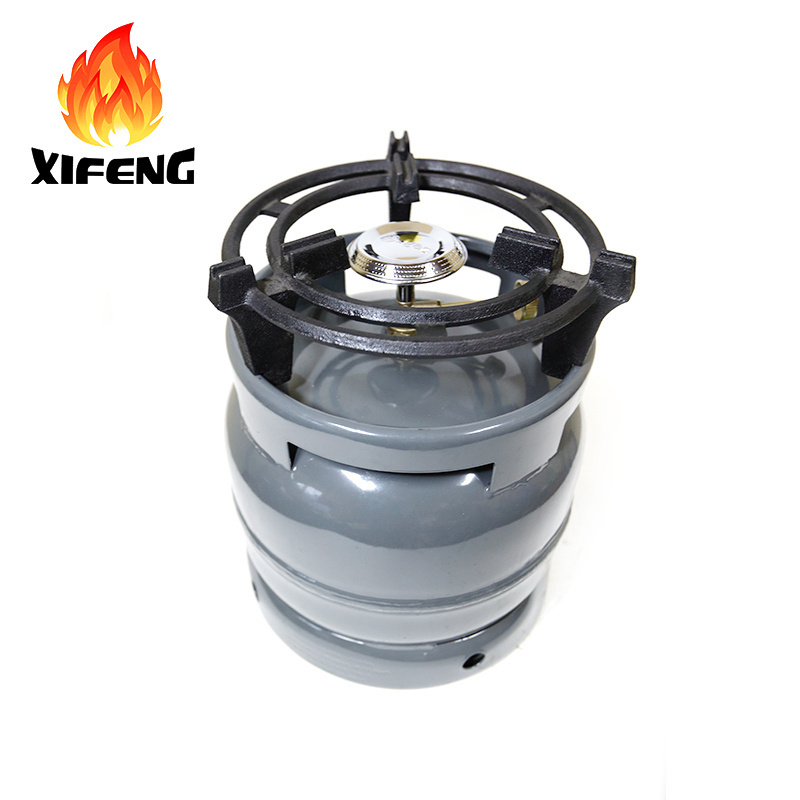 Factory Price 6kg LPG Empty Cooking Gas Cylinder for Nigeria steel 6kg outside camping lpg gas cylinder