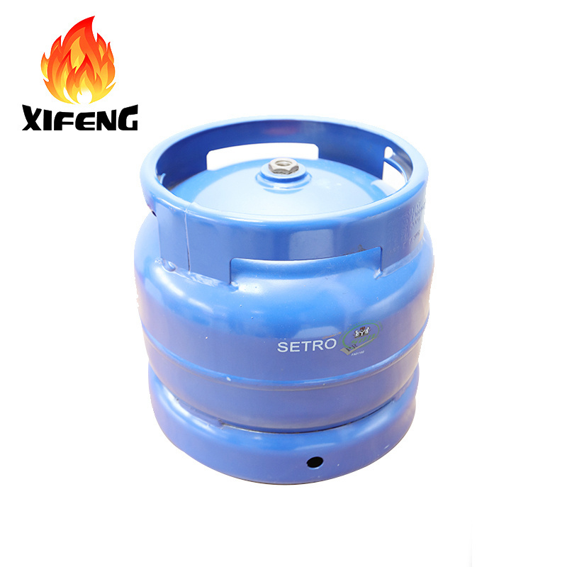 Factory Price 6kg LPG Empty Cooking Gas Cylinder for Nigeria steel 6kg outside camping lpg gas cylinder