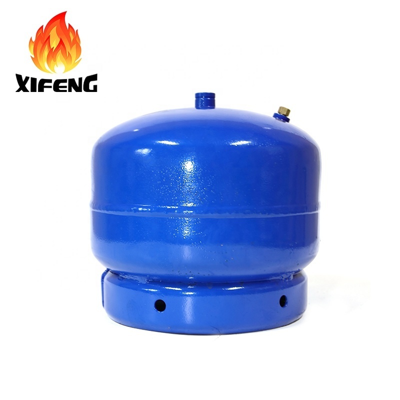 Low price 2kg small lpg gas filling welded steel cylinder with burner middle east