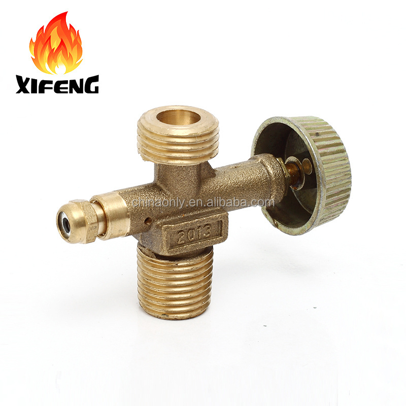 High quality liquefied petroleum gas cylinder brass valve burner control valves