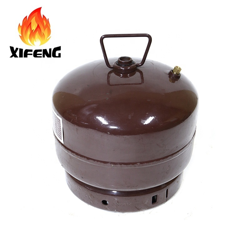 Low price 2kg small lpg gas filling welded steel cylinder with burner middle east