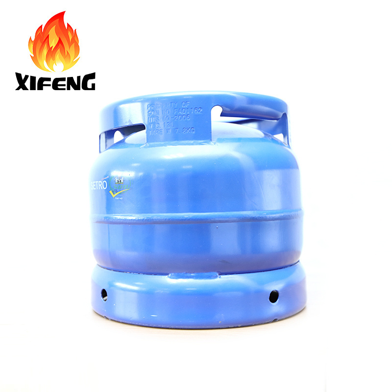 Factory Price 6kg LPG Empty Cooking Gas Cylinder for Nigeria steel 6kg outside camping lpg gas cylinder