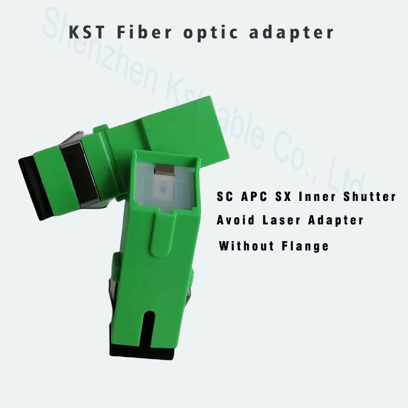 Manufacturer Sc Apc Fiber Optic Adapter optical fiber connector SX Inner Shutter Avoid Laser adaptor