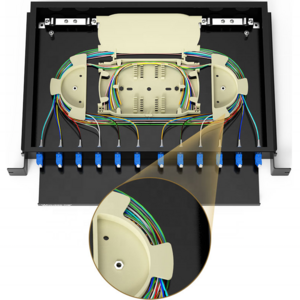 Patch Panel 12 24 48 96 144 Port Fiber Optic FTTH Telecom Fibra Optica 19 Inch Rack Mounted Chassis Frame ODF FTTH Terminal Box