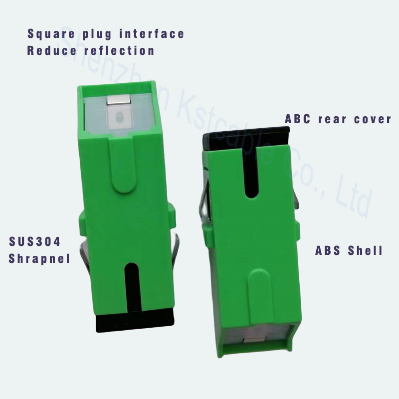 Manufacturer Sc Apc Fiber Optic Adapter optical fiber connector SX Inner Shutter Avoid Laser adaptor