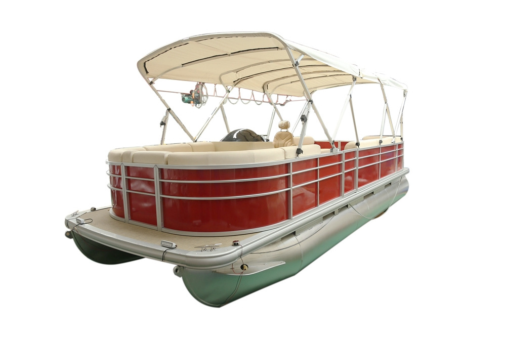 KINLIFE Popular Aluminum Commercial Passenger Pontoon Boats For Sales