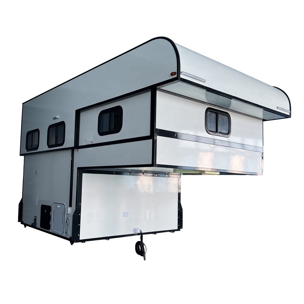 2022 Ecocampor Latest Design Fiberglass Truck Canopy Camper With Extended Roof