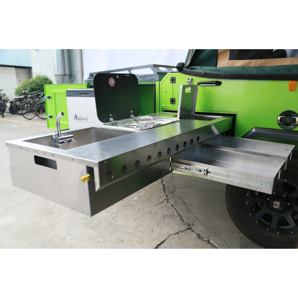 Custom Outdoor Camper Trailer Slide Out Kitchen