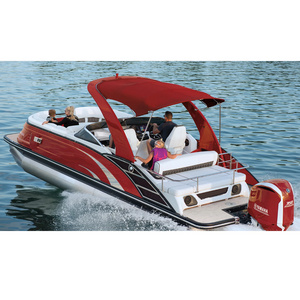 27ft Luxury Fiberglass Sport Pontoon Boat with Inboard Motor  For Sale