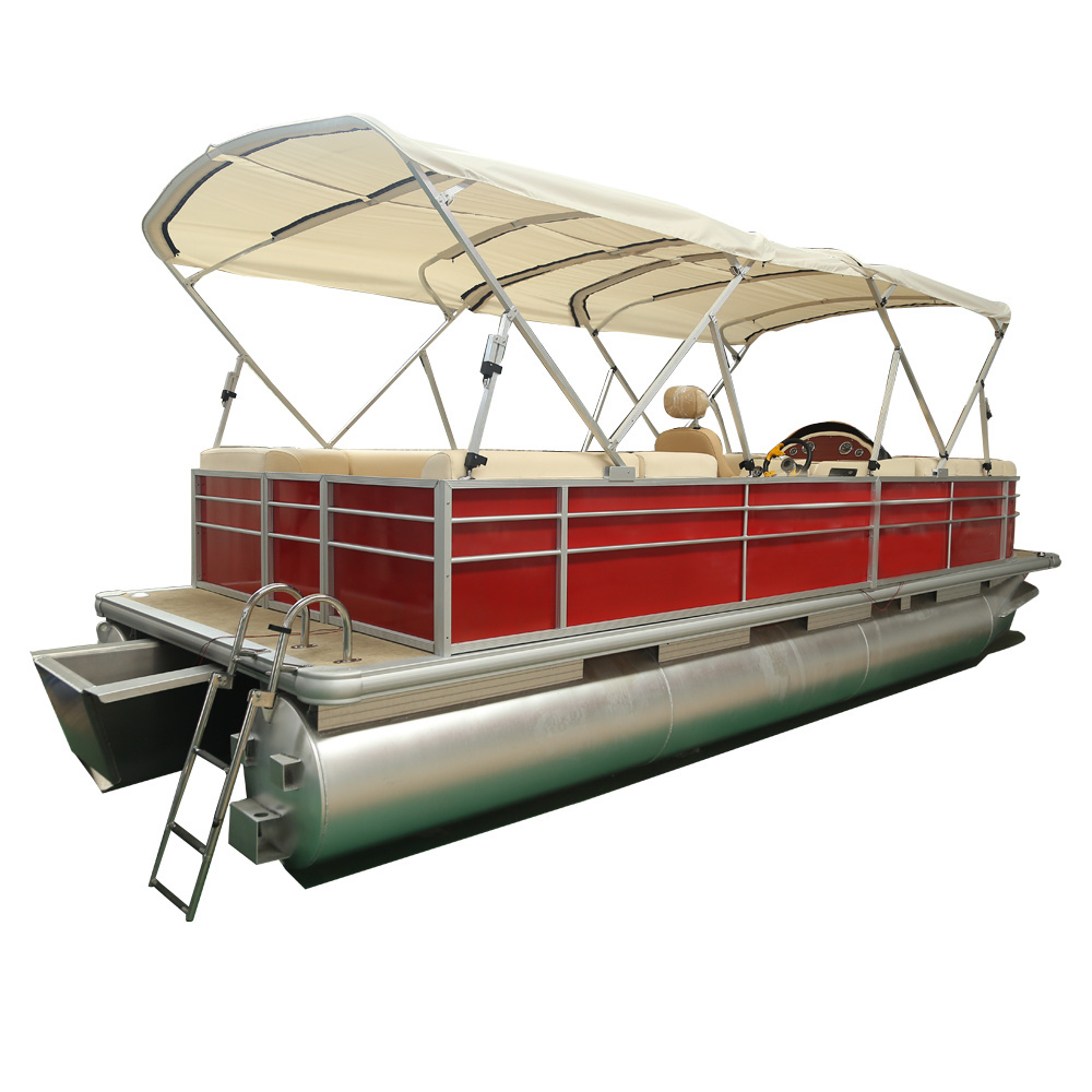 KINLIFE Popular Aluminum Commercial Passenger Pontoon Boats For Sales