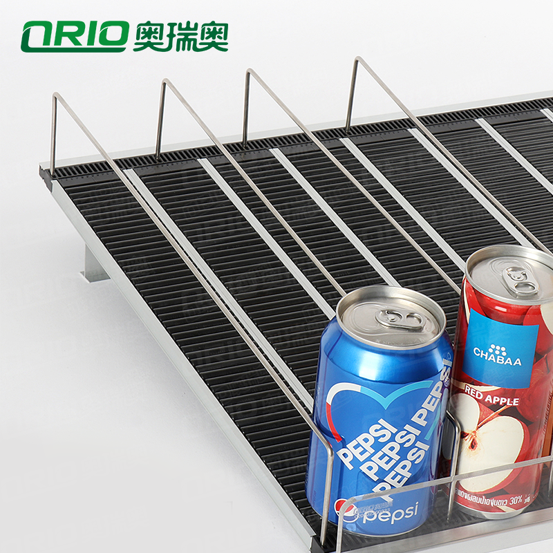 Refrigerator Flex Gravity Feed Shelf  Roller  Rock N Roller Shelves Freezer Shelf Pusher System For Supermarket