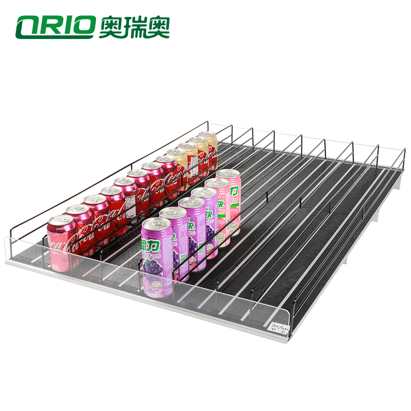 Refrigerator Flex Gravity Feed Shelf  Roller  Rock N Roller Shelves Freezer Shelf Pusher System For Supermarket