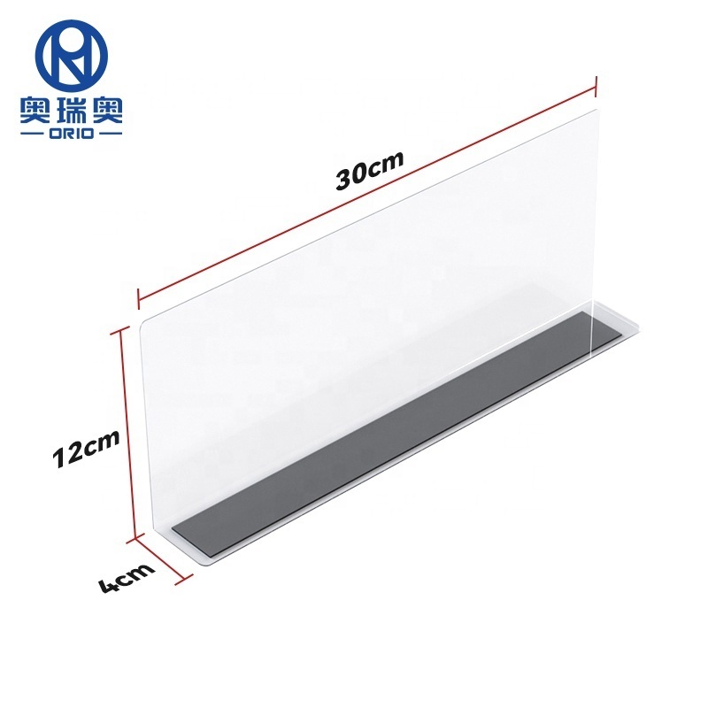 high Quality Supermarket Plastic Shelf Dividers PVC Shelf Divider