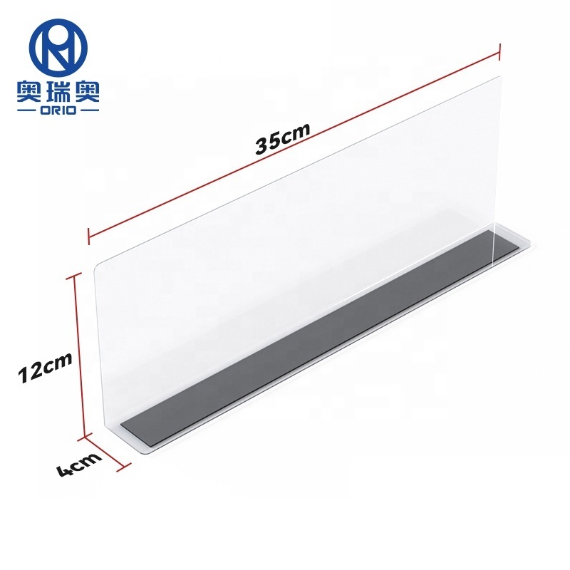 high Quality Supermarket Plastic Shelf Dividers PVC Shelf Divider