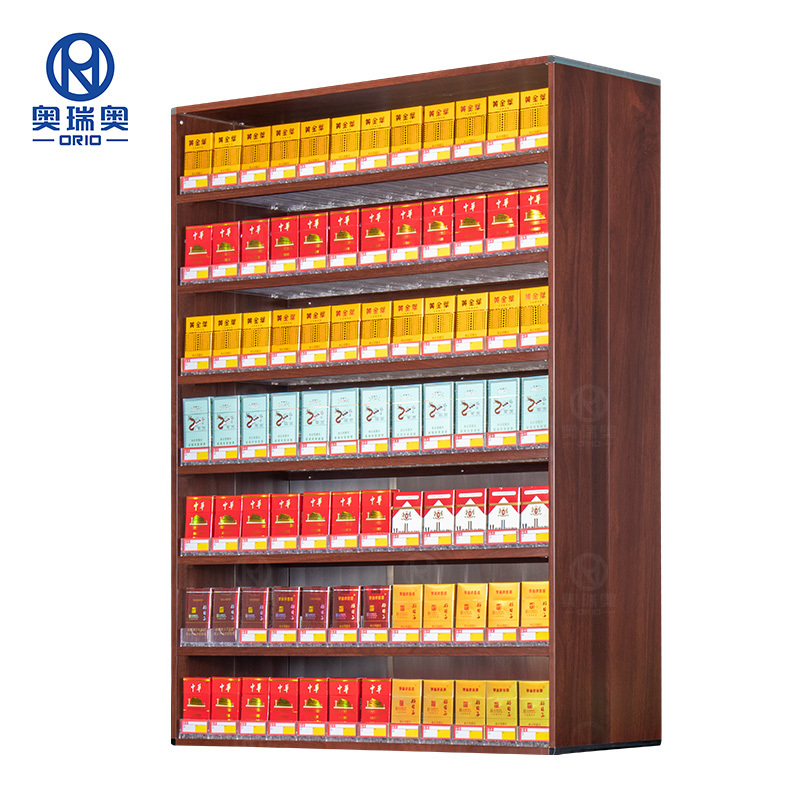 aluminum smoke cabinet  factory wholesale metal supermarket display racks tobacco shelf  cigarette display cabinet