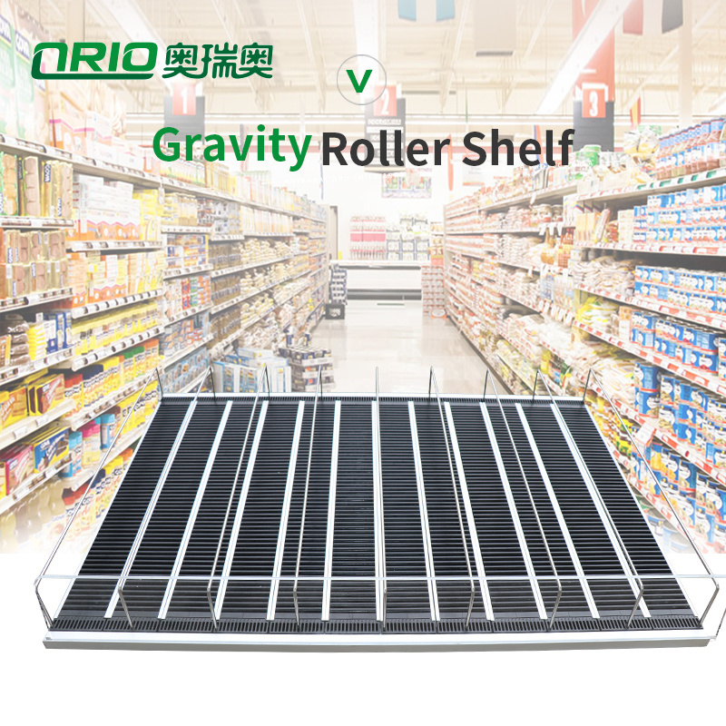 Commercial Store Automatic Shelf Roller System for Supermarket Gravity Feed Shelf