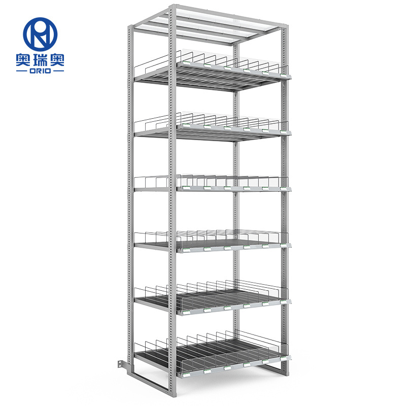 Customized front sliding smart roller shelf shelf dividers gravity feed display rack plastic beverages roller shelves