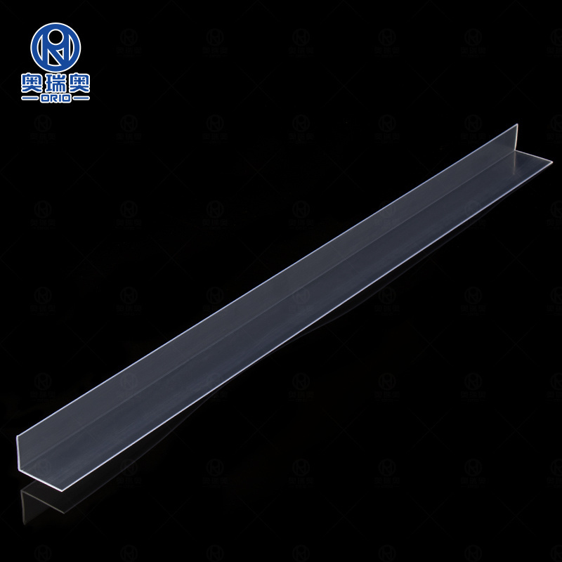 Wholesale L-shape Plastic Shelf Dividers Supermarket PVC Retail Shelf Divider