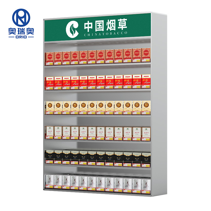 Custom Different Size Tobacco Shelves with Pusher Cigarette Display Racks for Convenience Store