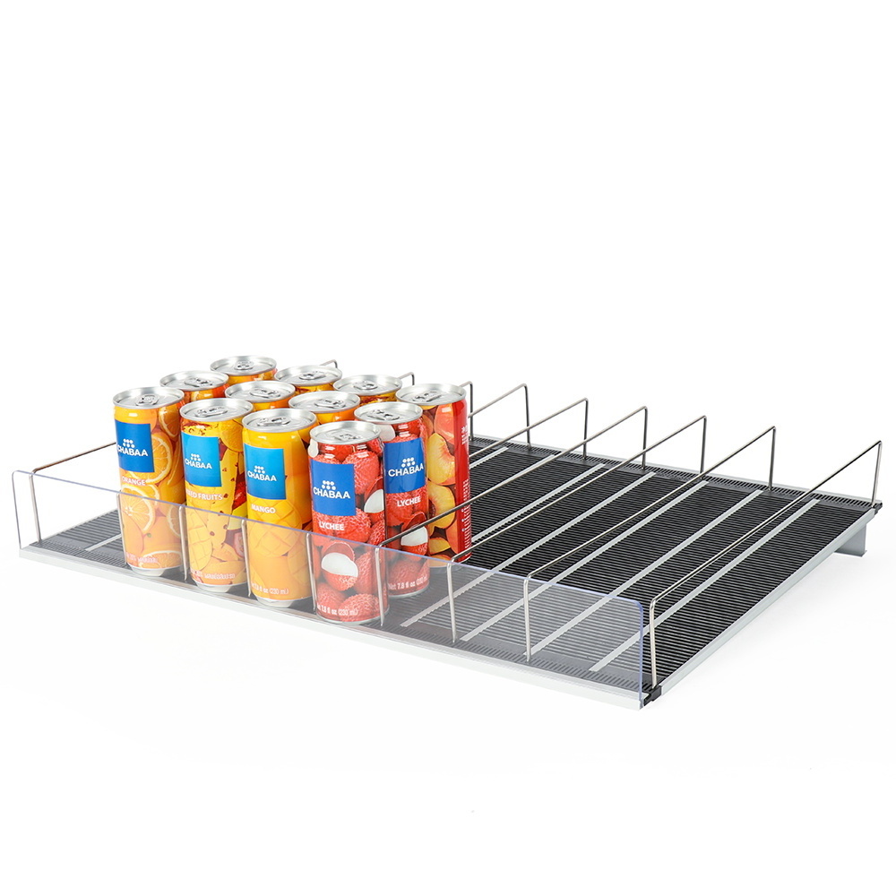 Roller Shelf Hot Sale Seven-Eleven Smart shelf  Flexible Gravity Roller Track Drink Pusher Beverage Cooler Roller Shelf