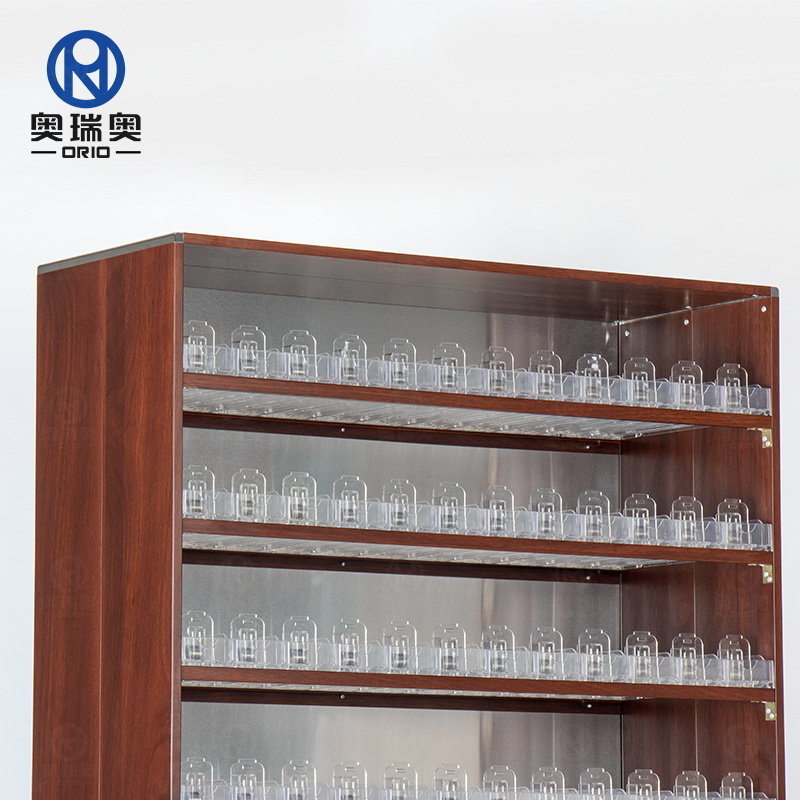 Supermarket Smoking Cabinet  Cigarette Pusher Display Smoke Shop Shelves Pusher Tray Tobacco Shelf Aluminium Display