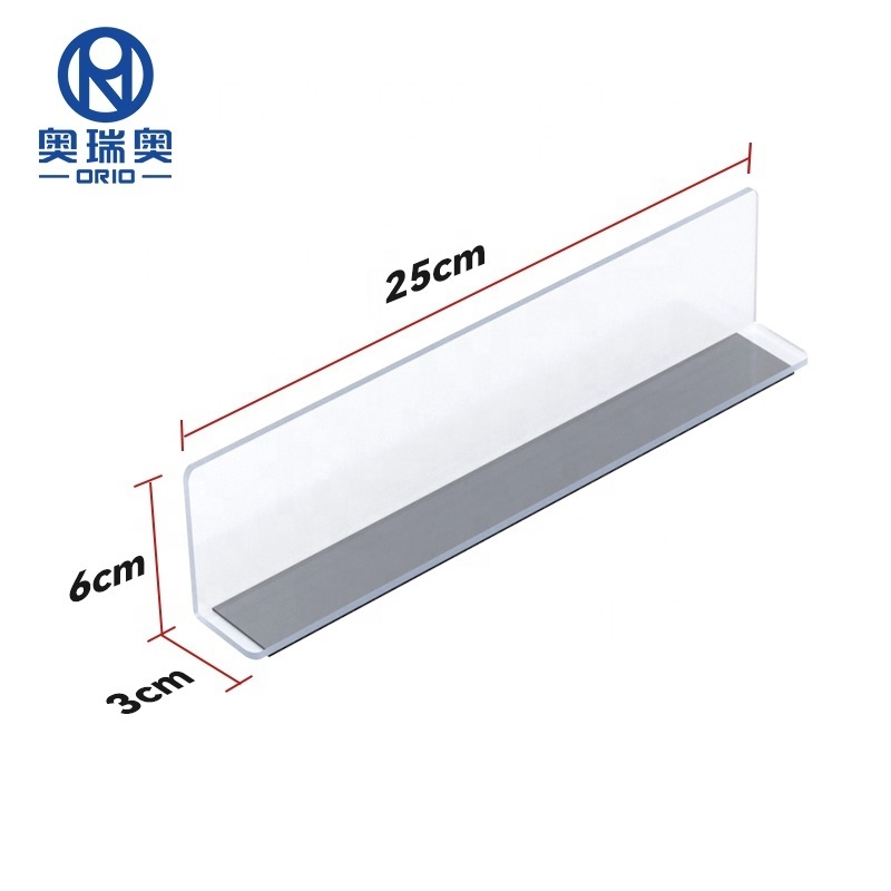 high Quality Supermarket Plastic Shelf Dividers PVC Shelf Divider