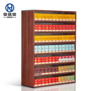 Supermarket Smoking Cabinet  Cigarette Pusher Display Smoke Shop Shelves Pusher Tray Tobacco Shelf Aluminium Display