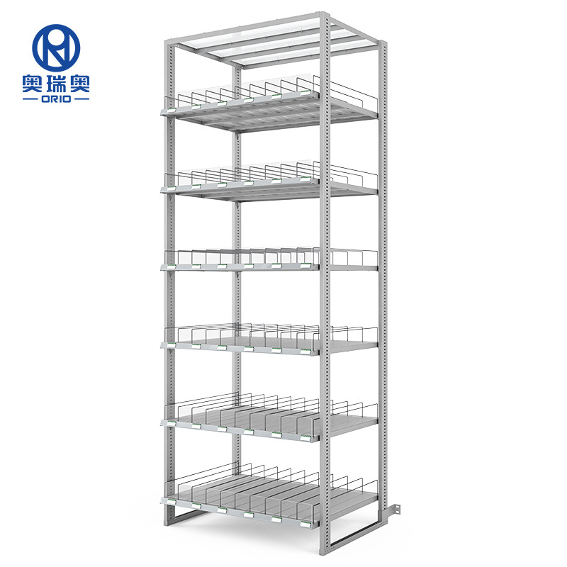 Customized front sliding smart roller shelf shelf dividers gravity feed display rack plastic beverages roller shelves