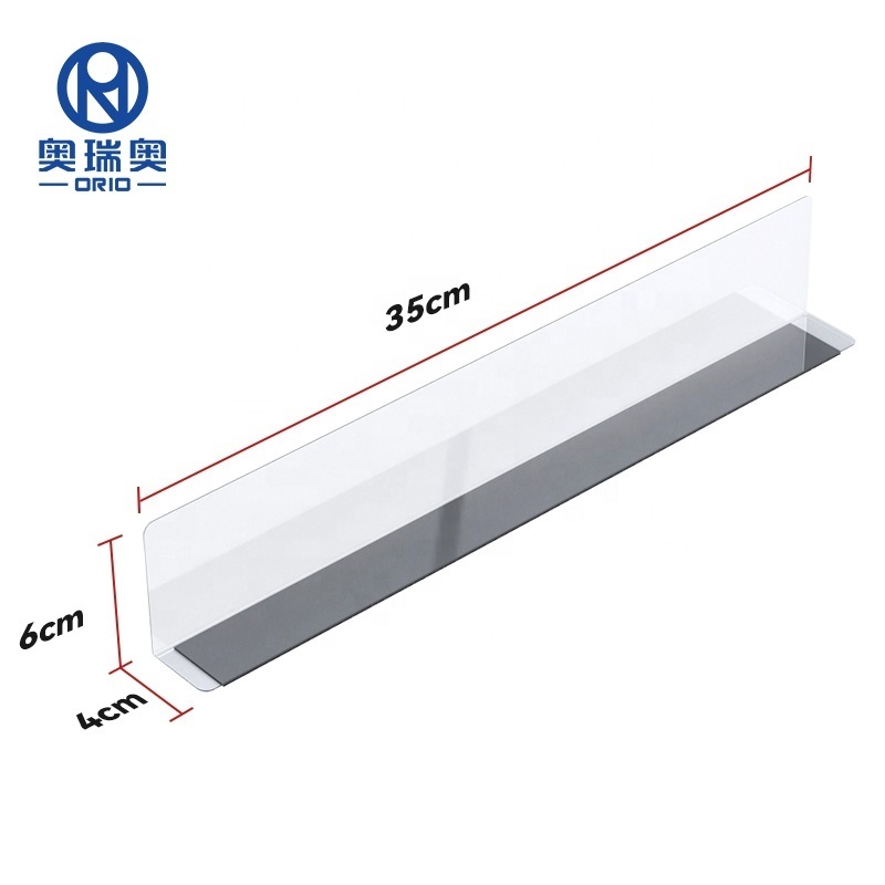 high Quality Supermarket Plastic Shelf Dividers PVC Shelf Divider