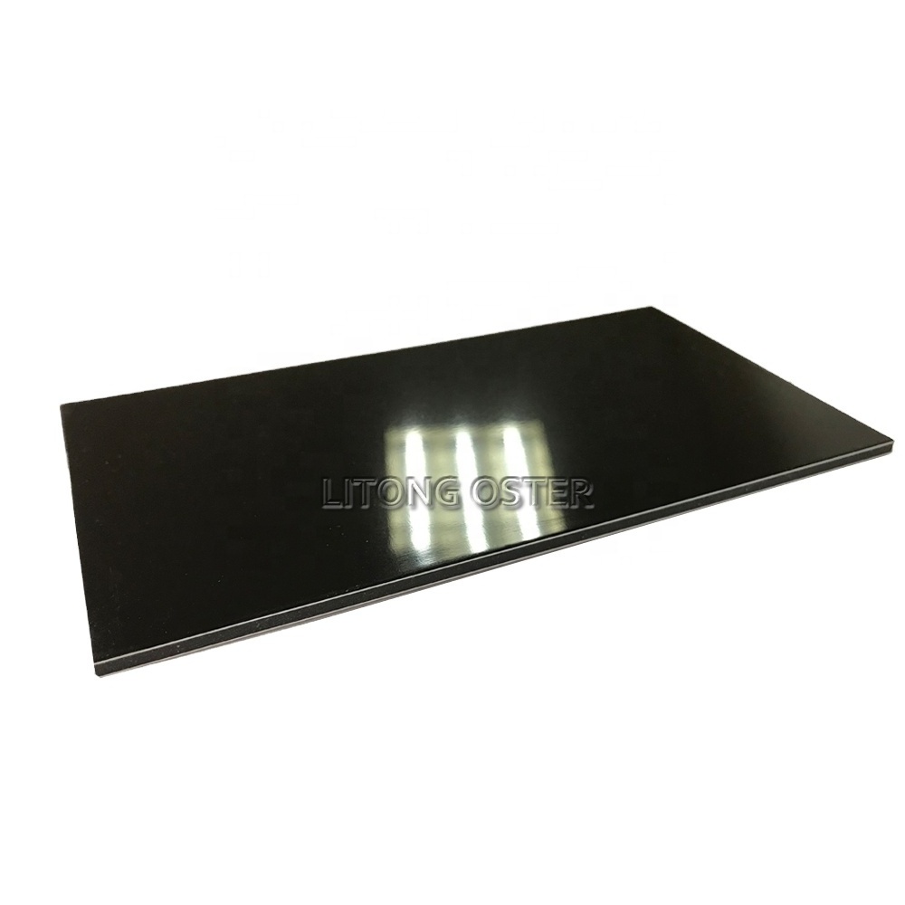 Glossy Black Aluminum Composite Panel Factory Direct from China building boards 3mm 4X8