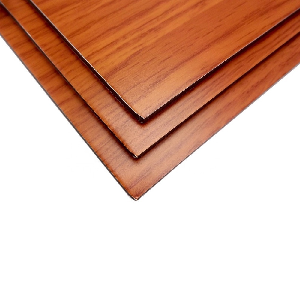 PVDF/PE wood texture aluminium composite panel 4x8feet for curtain wall decoration