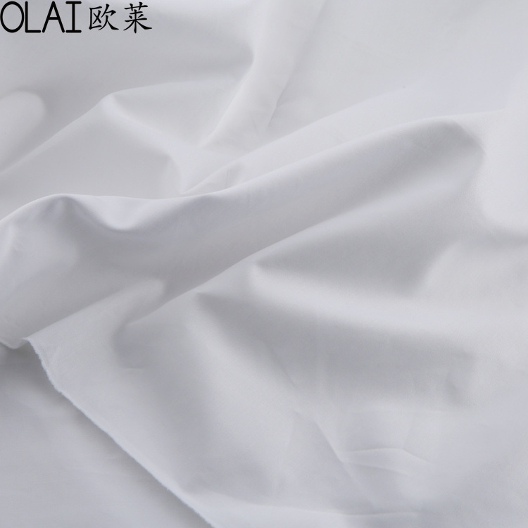 Nantong textile factory wholesale Dobby Plain Weave 100% cotton fabric roll for bed sheets