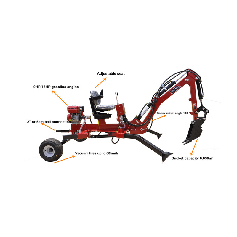 Agriculture EPA /CE Mini Excavator Towable Backhoe