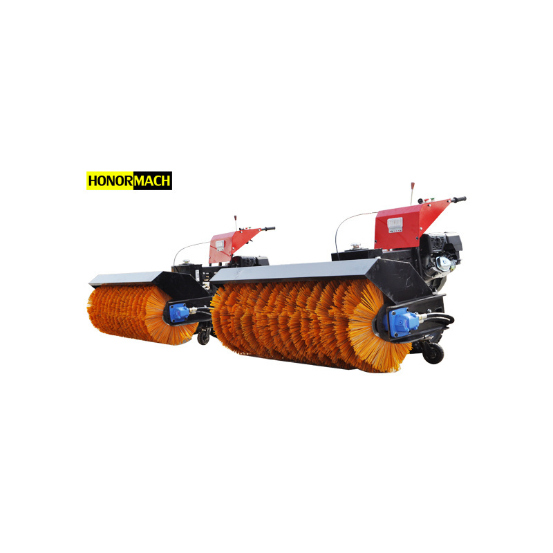 Multi-functional Gasoline Hydraulic Snow Blower With 1/1.5m Brush