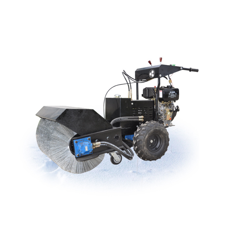 Multi-functional Gasoline Hydraulic Snow Blower With 1/1.5m Brush