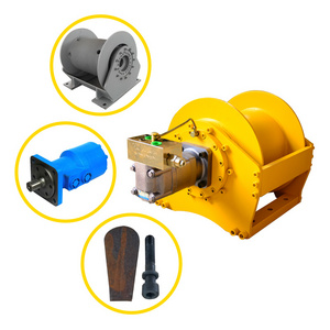 Widely Used Double Drum Hydraulic Hoisting Winch 30 Ton  For Sale