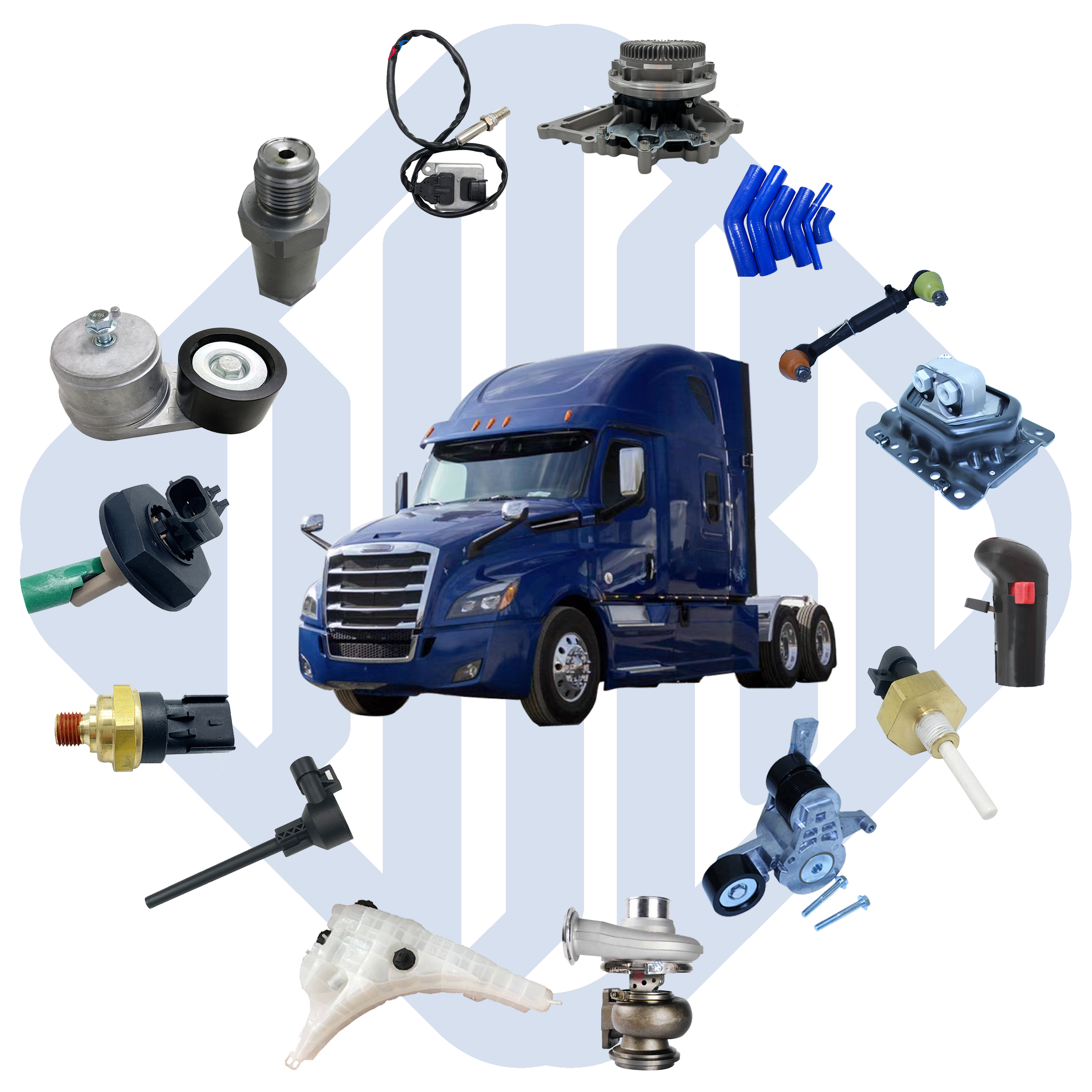 OURI Semi Truck Accessories Engine Parts for American truck INTERNATIONAL KENWORTH PETERBILT CUMMINS FREIGHTLINER  CASCADIA