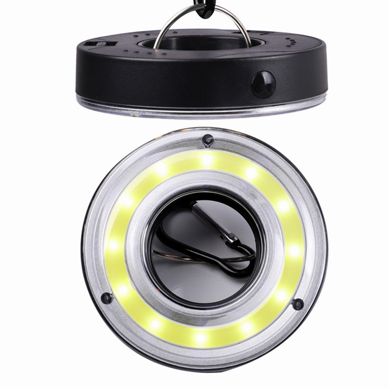 Portable Lantern LED COB Bulb Camping Light 3*AAA Battery Powered Tent Lights Hook Flashlight Camping Tent Light Hanging Lamp